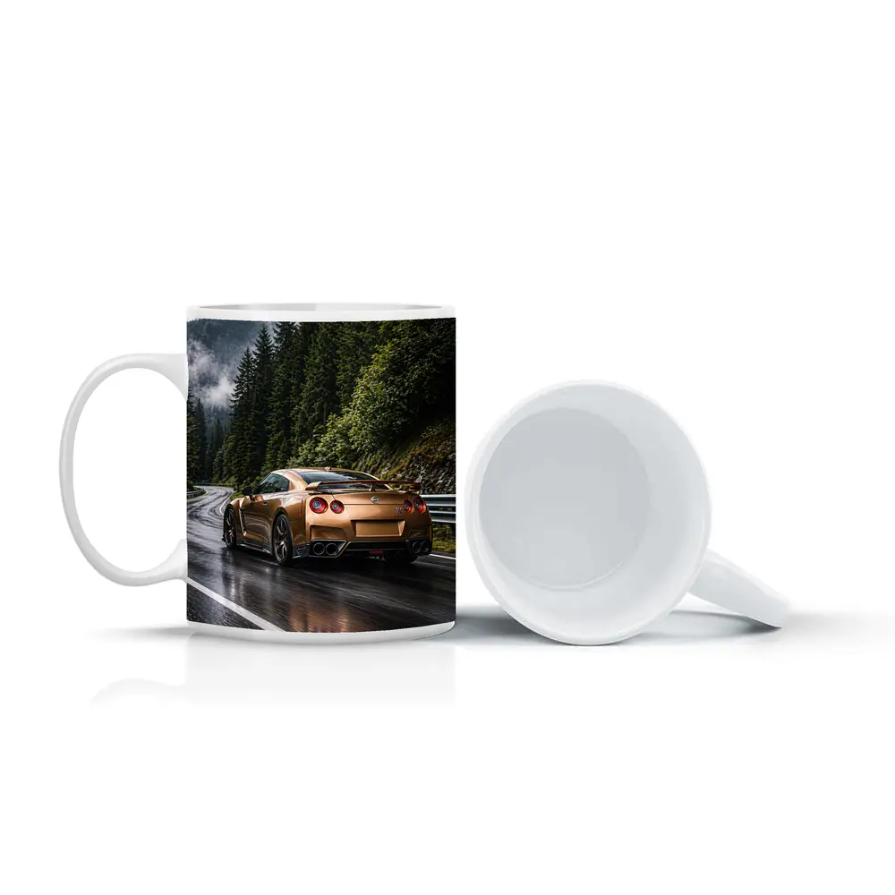 Nissan GT-R Gold Wet Mountain Road – Mugs