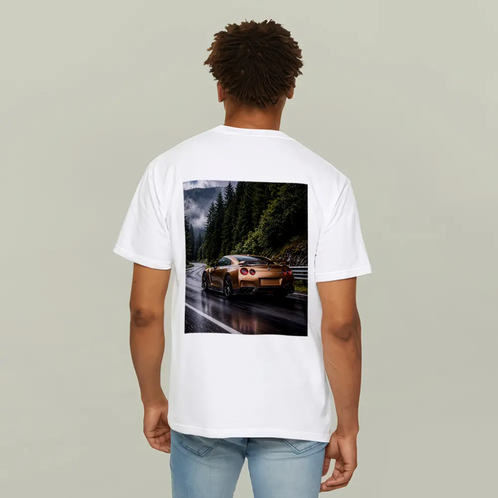 Nissan GT-R Gold Wet Mountain Road – T-Shirts
