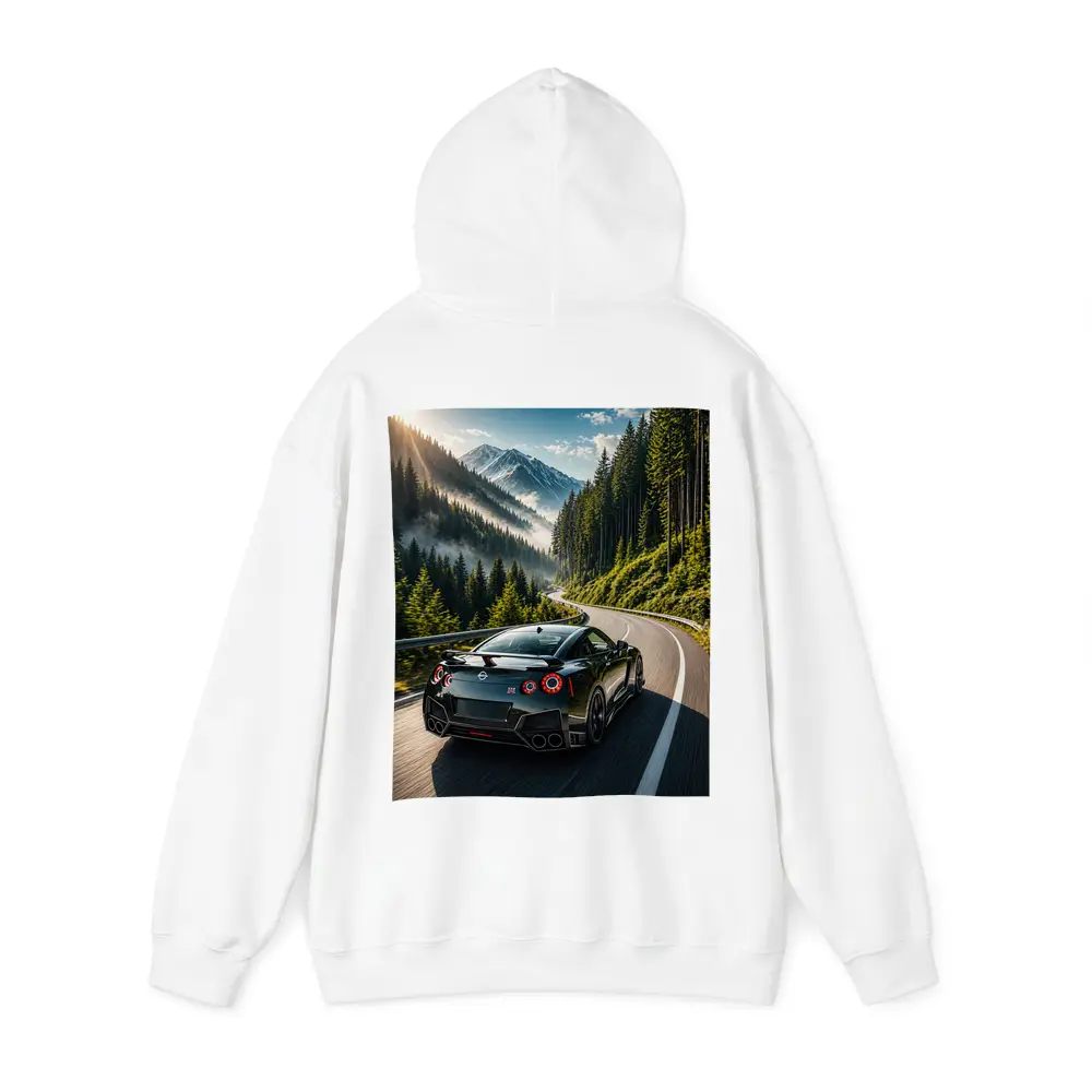 Nissan GT-R Driving Mountain Forest Road – Hoodies