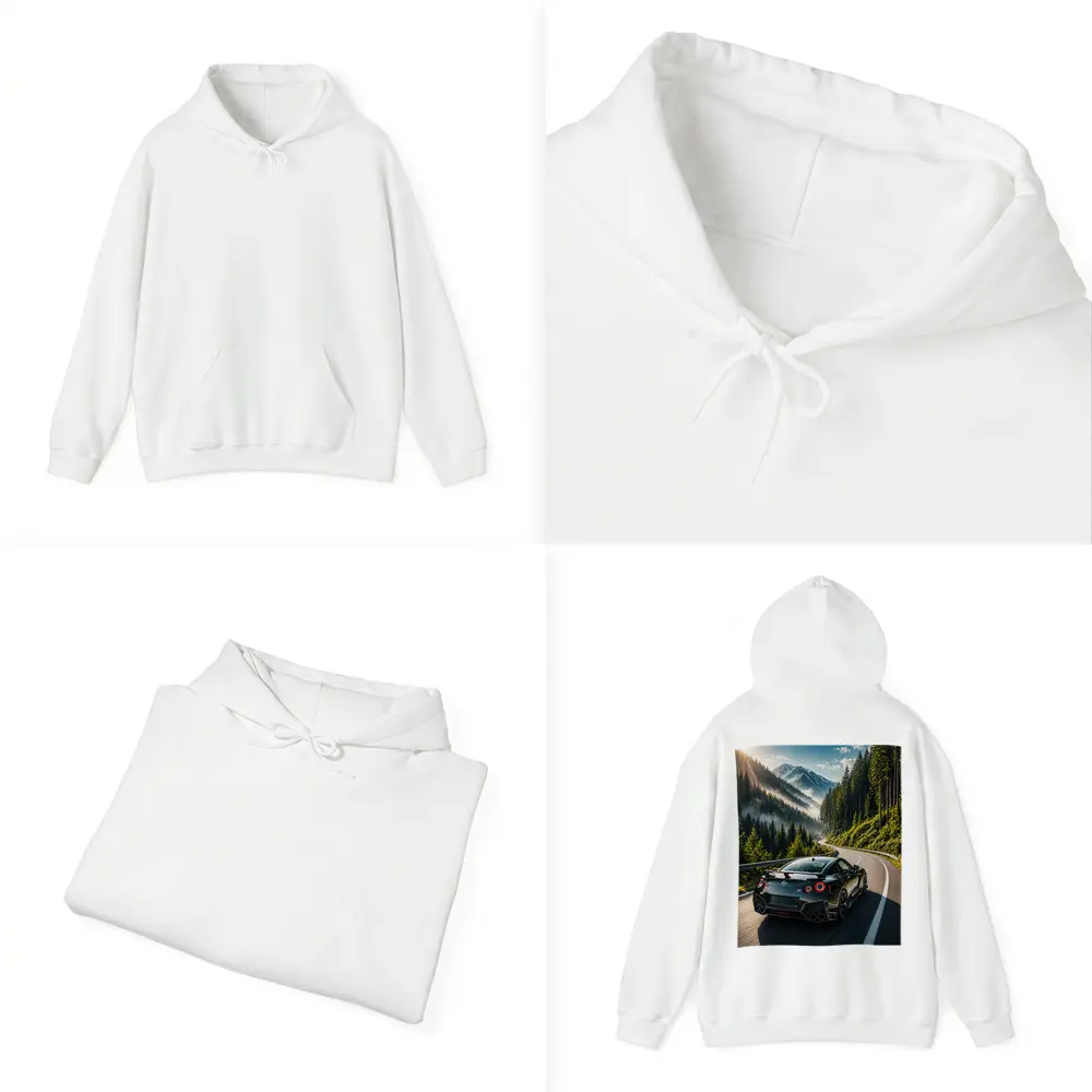 Nissan GT-R Driving Mountain Forest Road – Hoodies