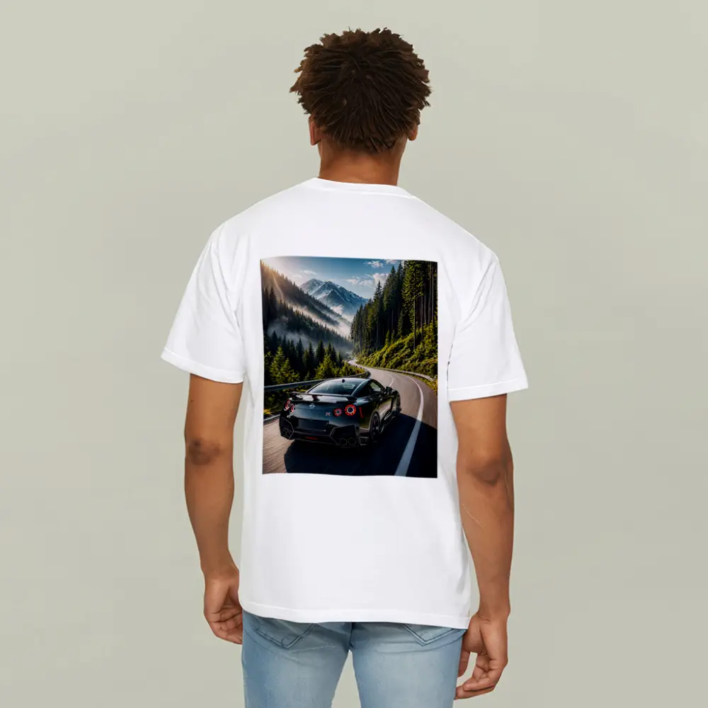 Nissan GT-R Driving Mountain Forest Road – T-Shirts