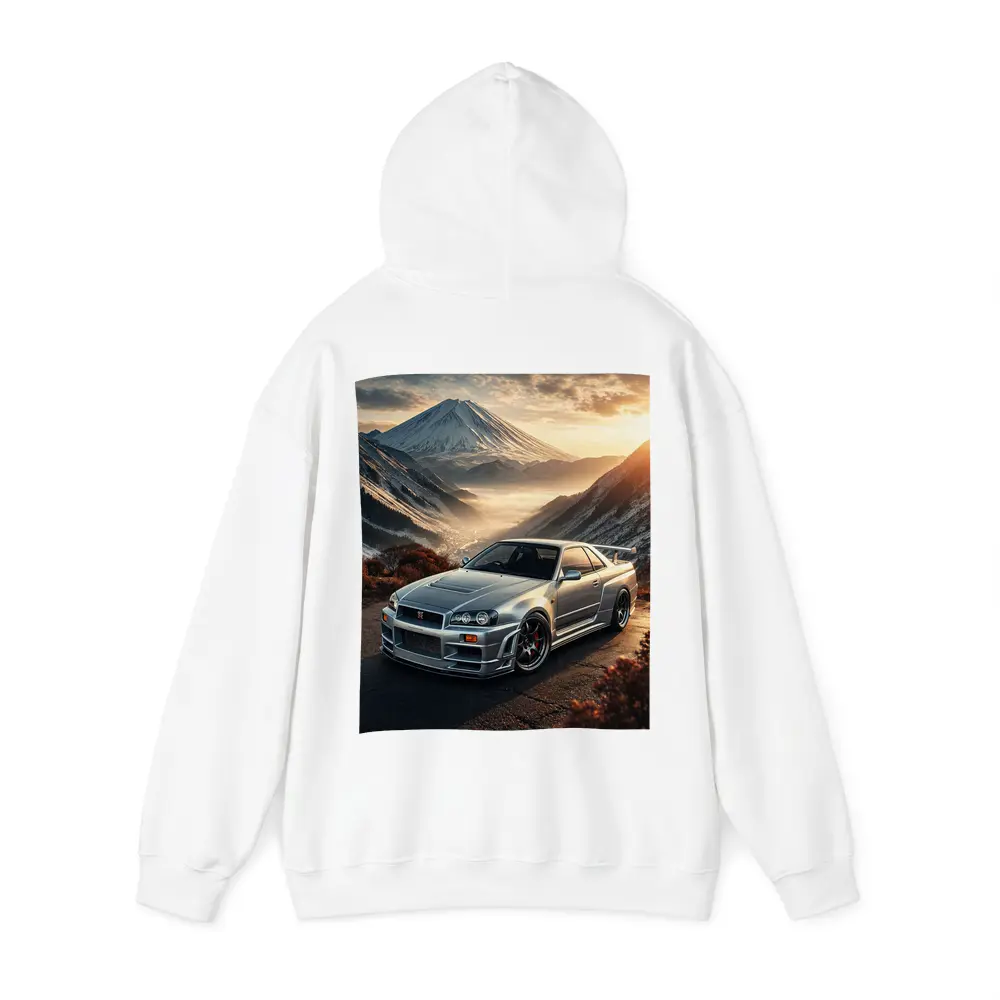 Nissan Skyline GT-R R34 Mountain Sunset – Hoodies