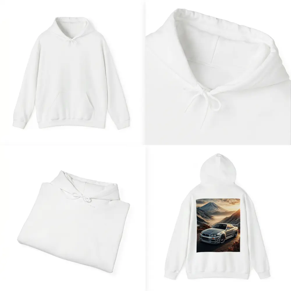 Nissan Skyline GT-R R34 Mountain Sunset – Hoodies
