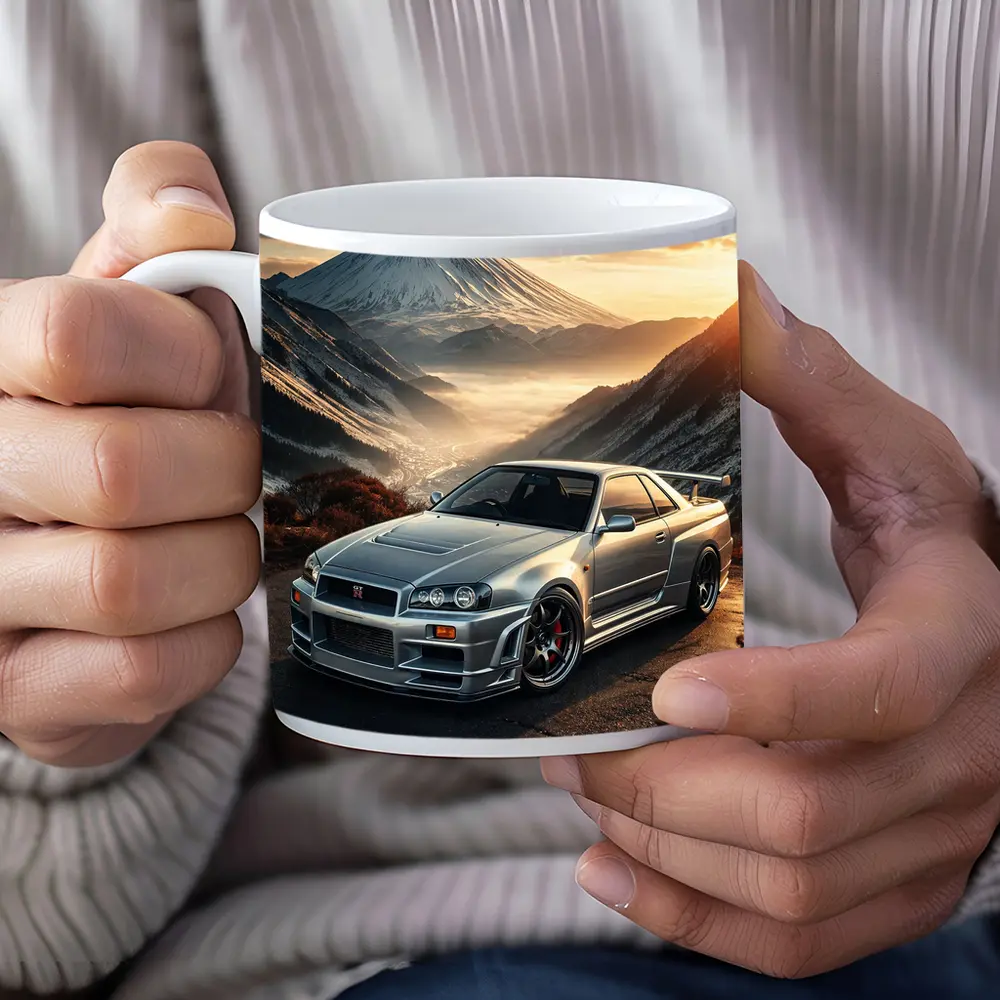 Nissan Skyline GT-R R34 Mountain Sunset – Mugs