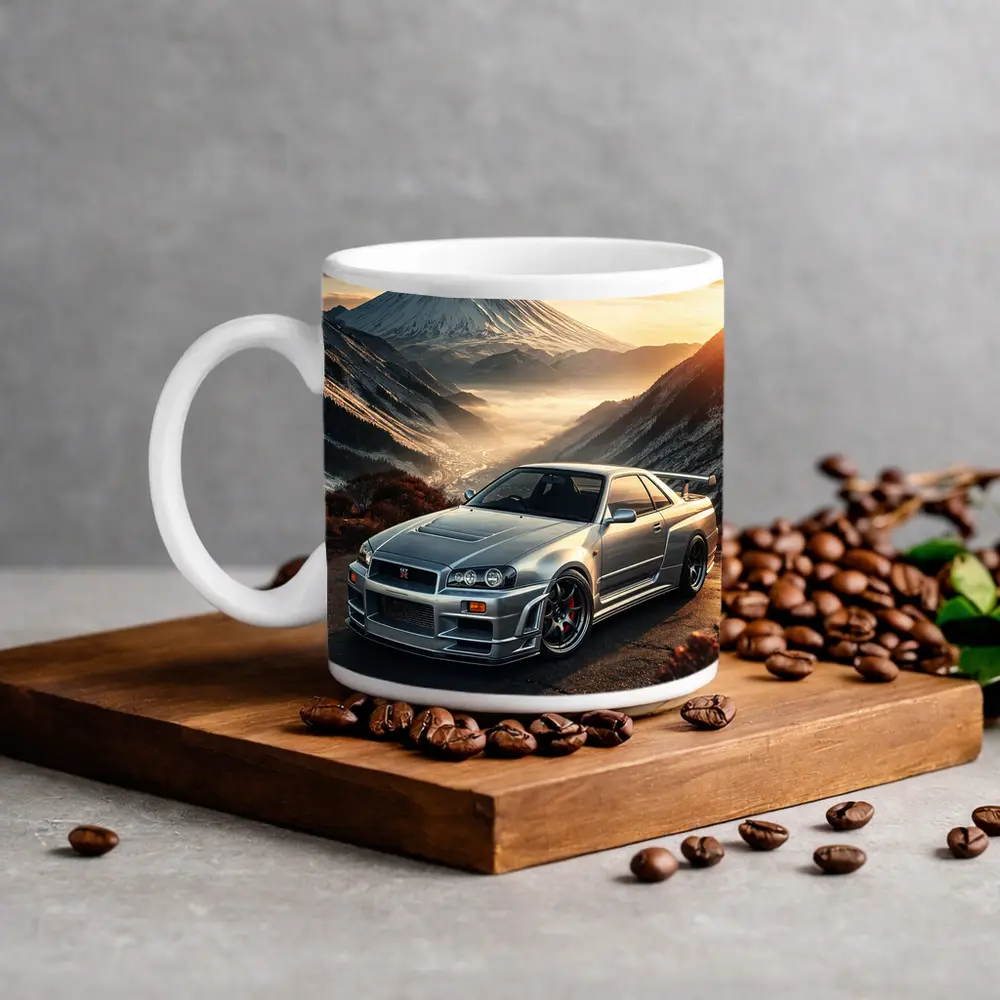 Nissan Skyline GT-R R34 Mountain Sunset – Mugs