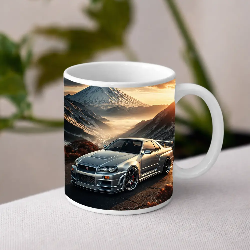 Nissan Skyline GT-R R34 Mountain Sunset – Mugs
