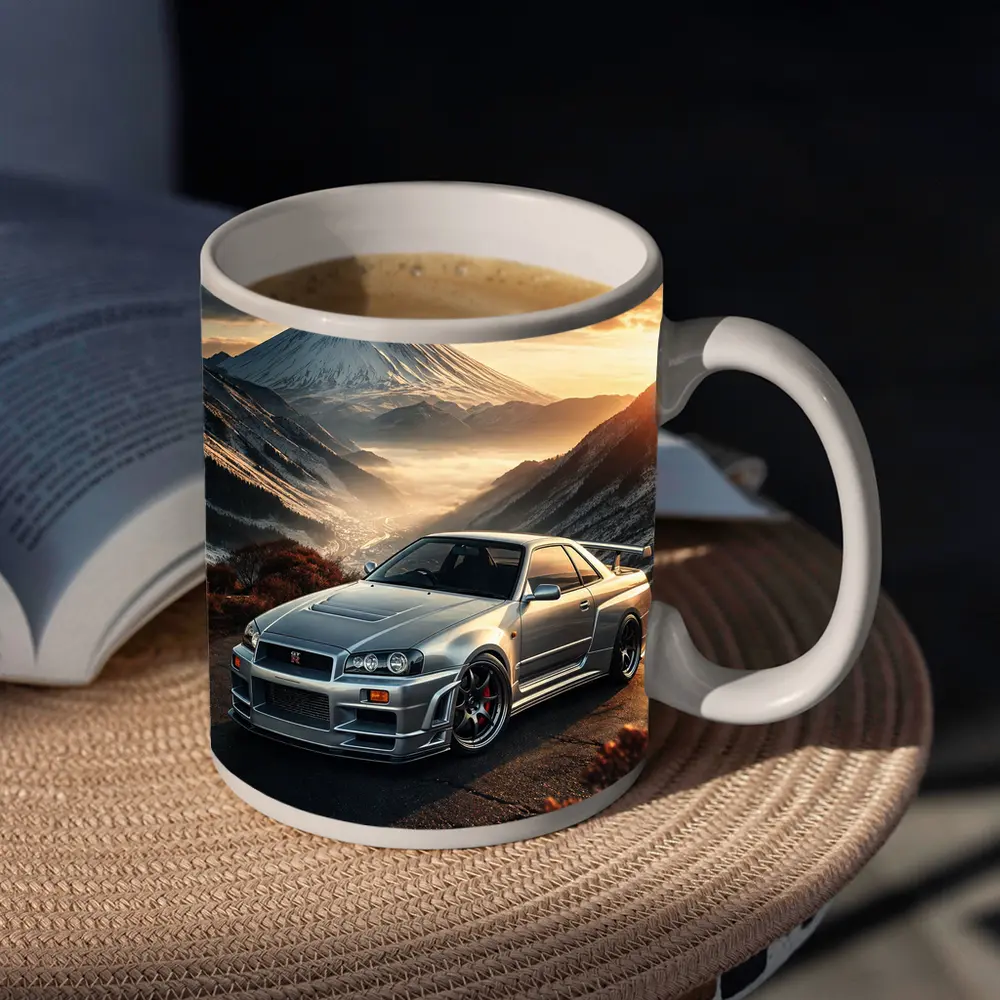 Nissan Skyline GT-R R34 Mountain Sunset – Mugs