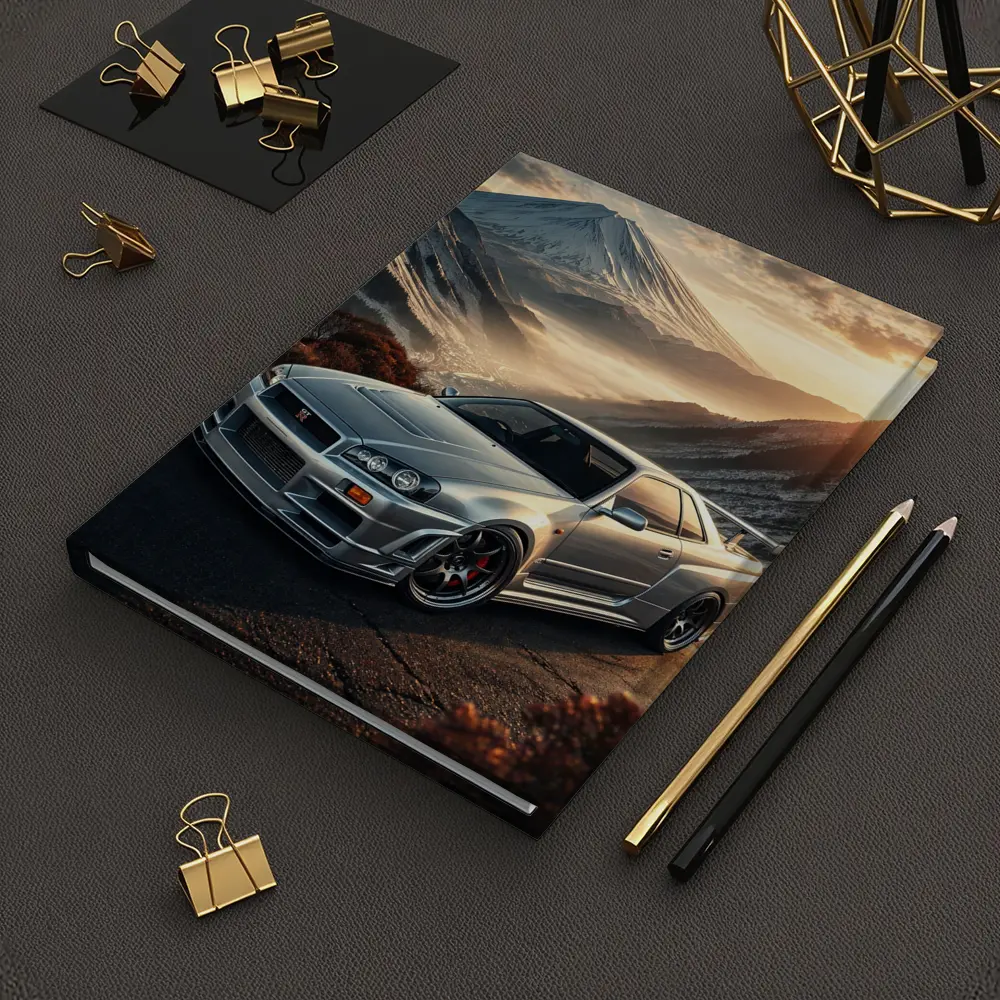 Nissan Skyline GT-R R34 Mountain Sunset – Notebooks