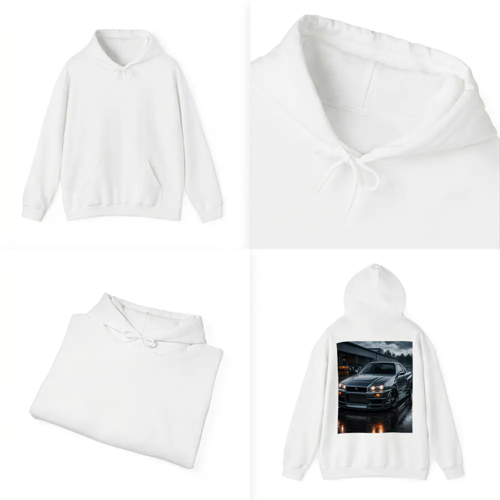 Nissan Skyline GT-R R34 Rainy Dark Setting – Hoodies