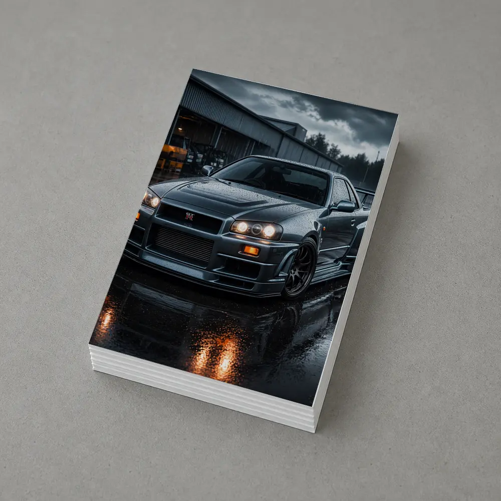 Nissan Skyline GT-R R34 Rainy Dark Setting – Postcards