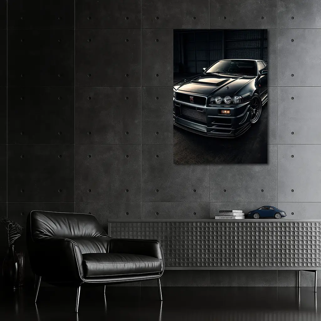 Nissan Skyline GT R Dark Garage – Wall Art