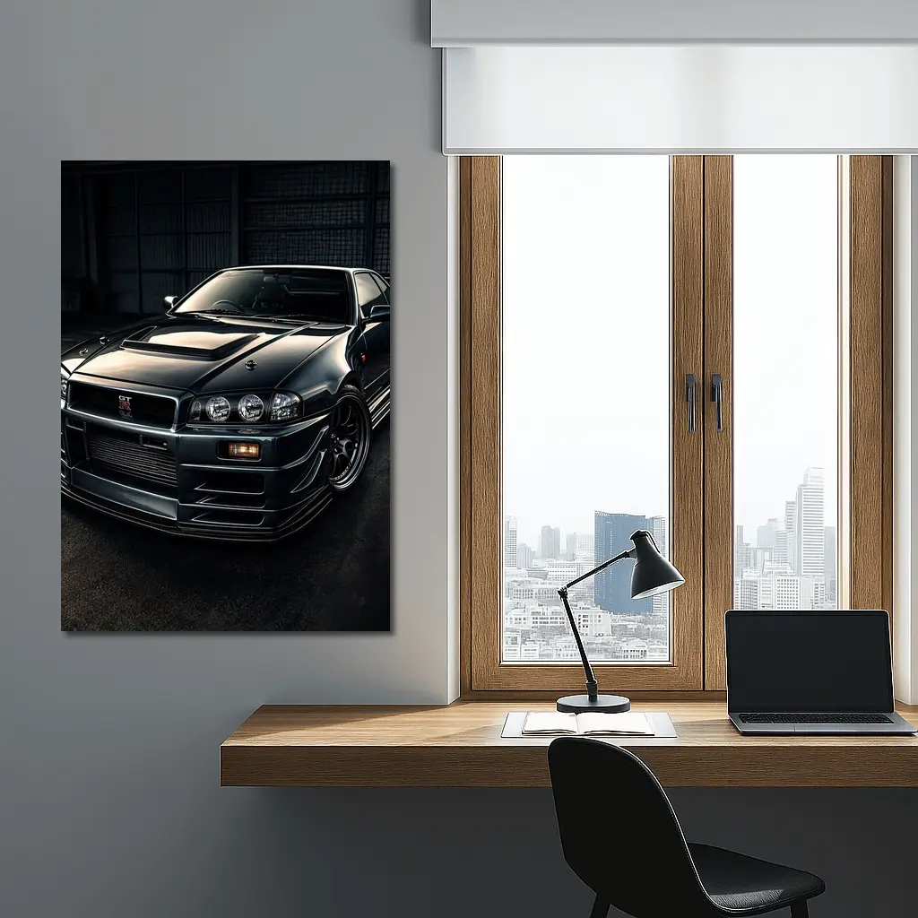 Nissan Skyline GT R Dark Garage – Wall Art