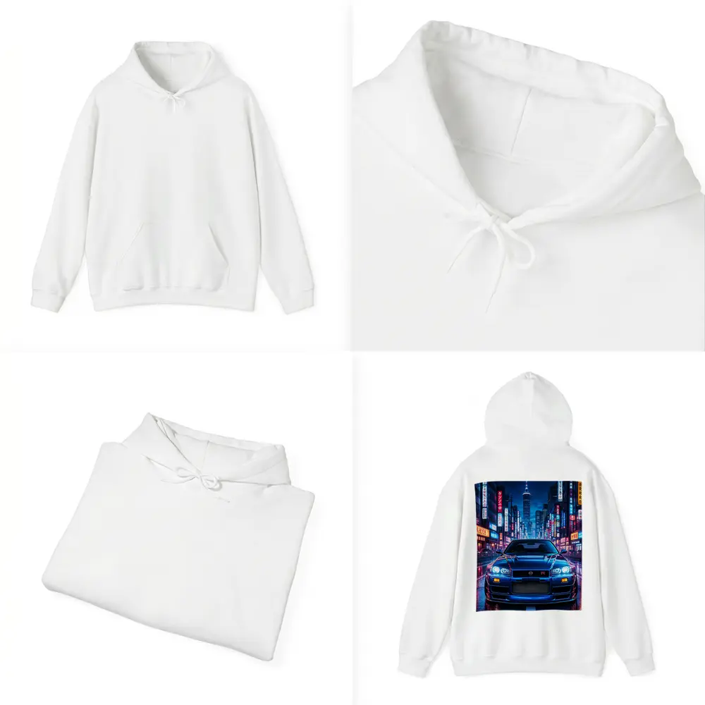 Nissan Skyline GT-R Neon Tokyo Night Street – Hoodies