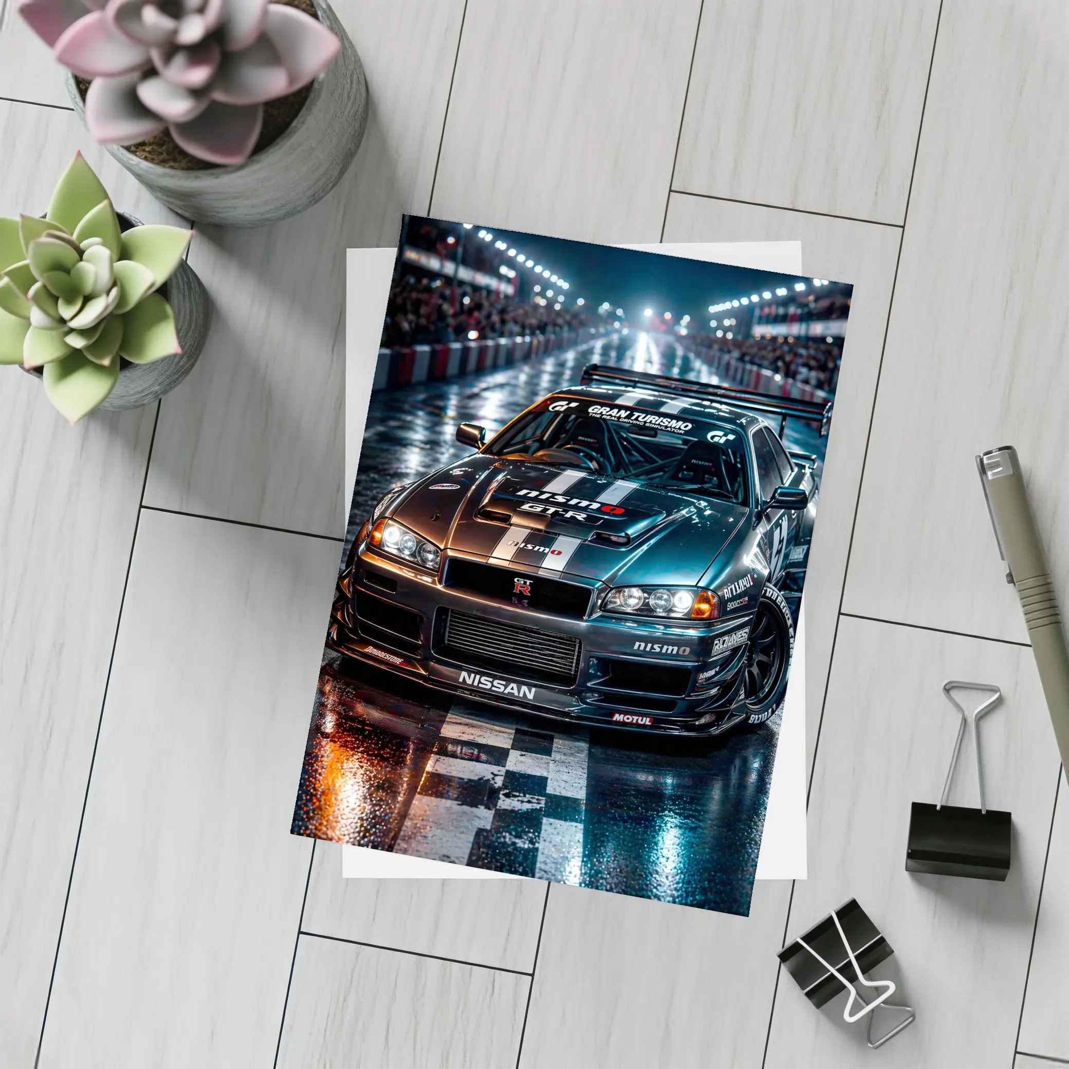 Nissan Skyline GT-R Nismo Race Track Night – Postcards