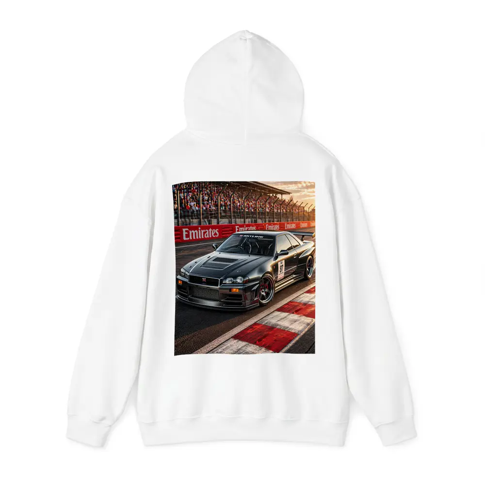 Nissan Skyline GT-R Black Race Track Sunset – Hoodies
