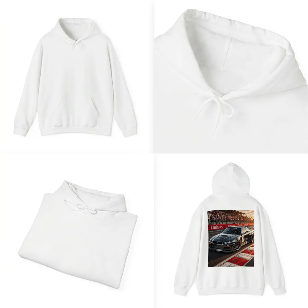 Nissan Skyline GT-R Black Race Track Sunset – Hoodies