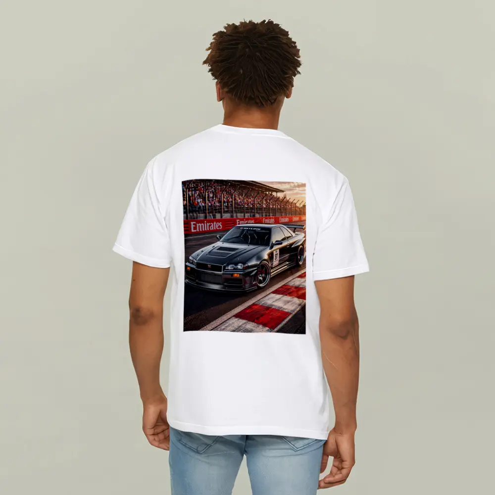 Nissan Skyline GT-R Black Race Track Sunset – T-Shirts