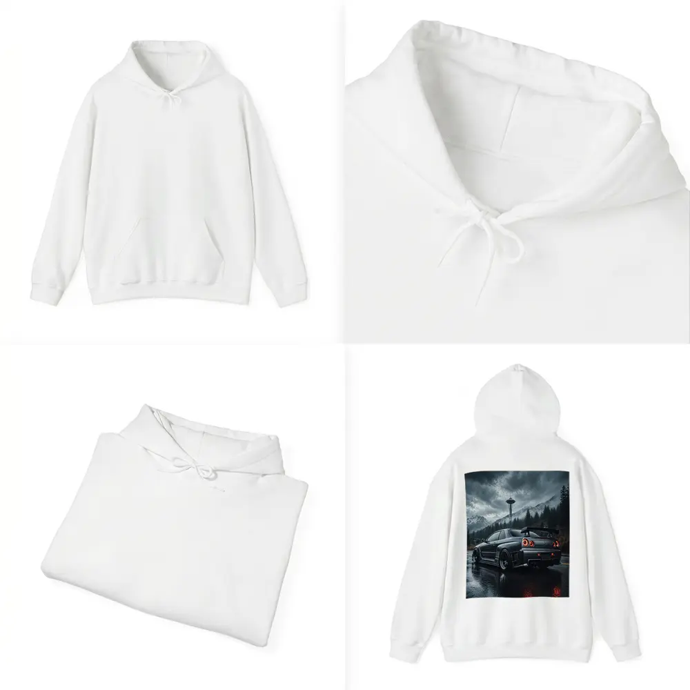 Nissan Skyline GT-R Rainy Dark Mountain Road – Hoodies