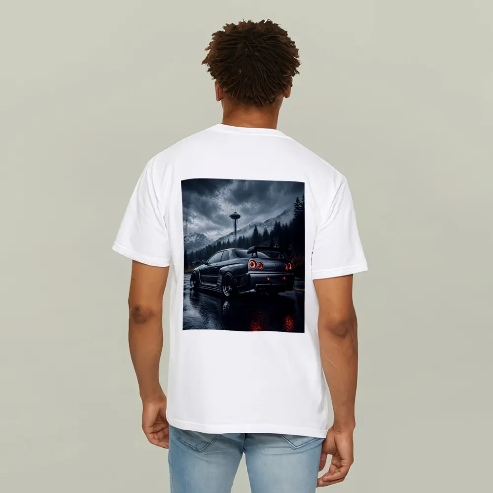 Nissan Skyline GT-R Rainy Dark Mountain Road – T-Shirts