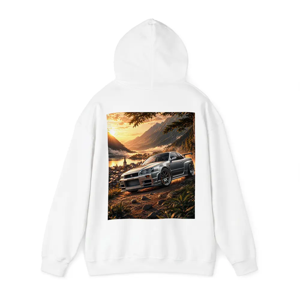 Nissan Skyline GT-R Silver Mountain Sunset – Hoodies
