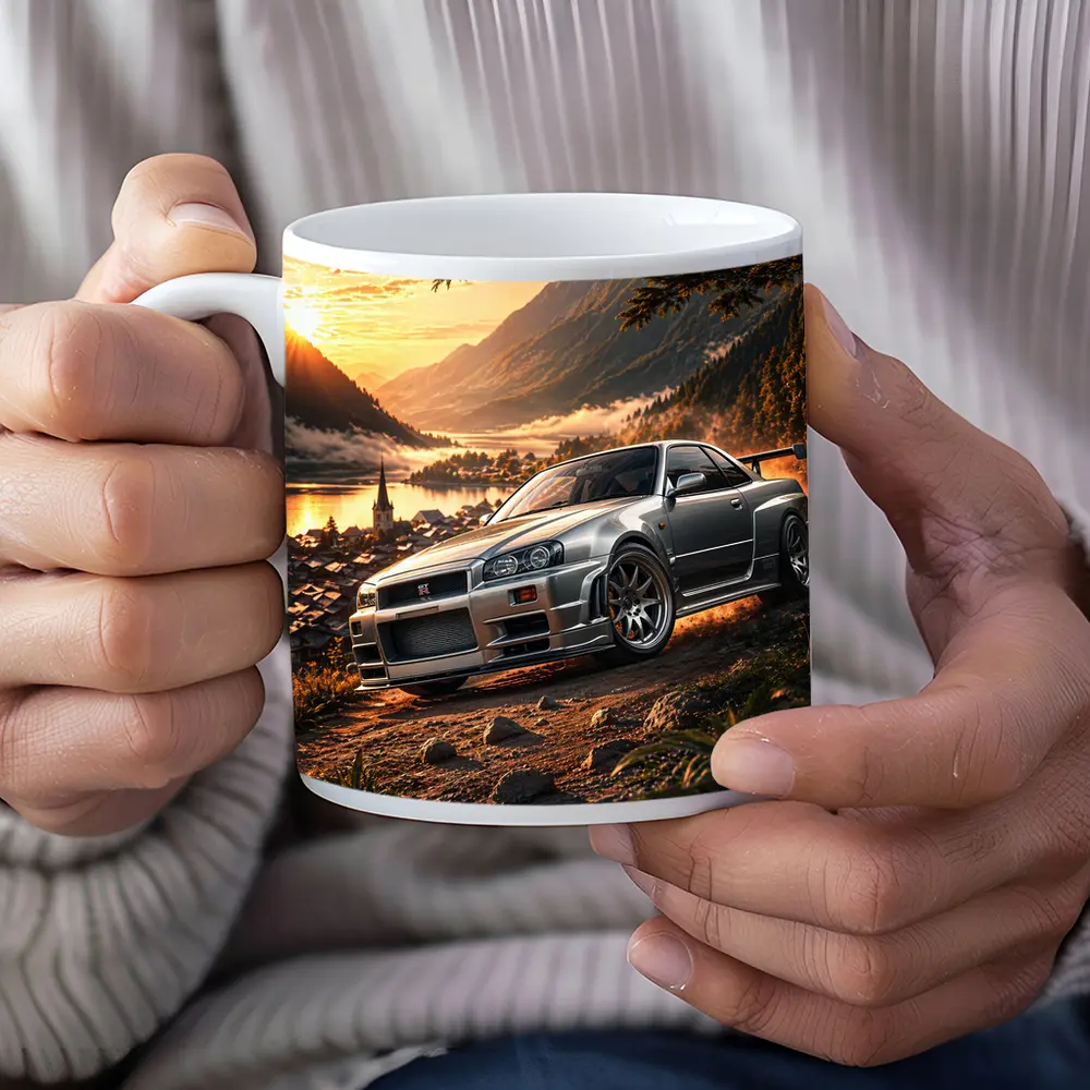 Nissan Skyline GT-R Silver Mountain Sunset – Mugs