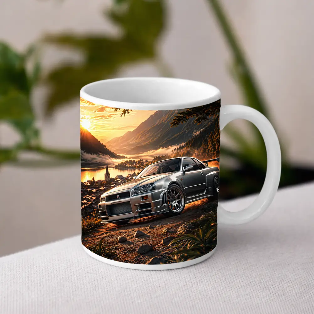 Nissan Skyline GT-R Silver Mountain Sunset – Mugs