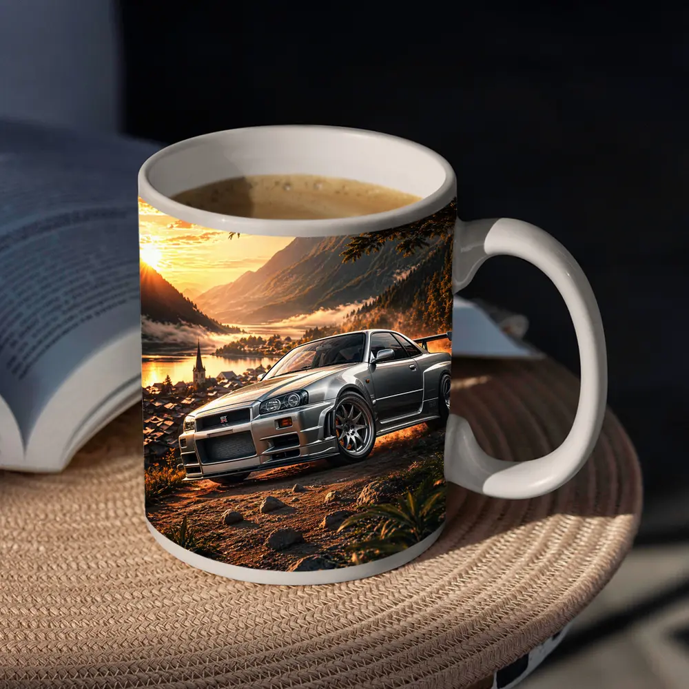 Nissan Skyline GT-R Silver Mountain Sunset – Mugs