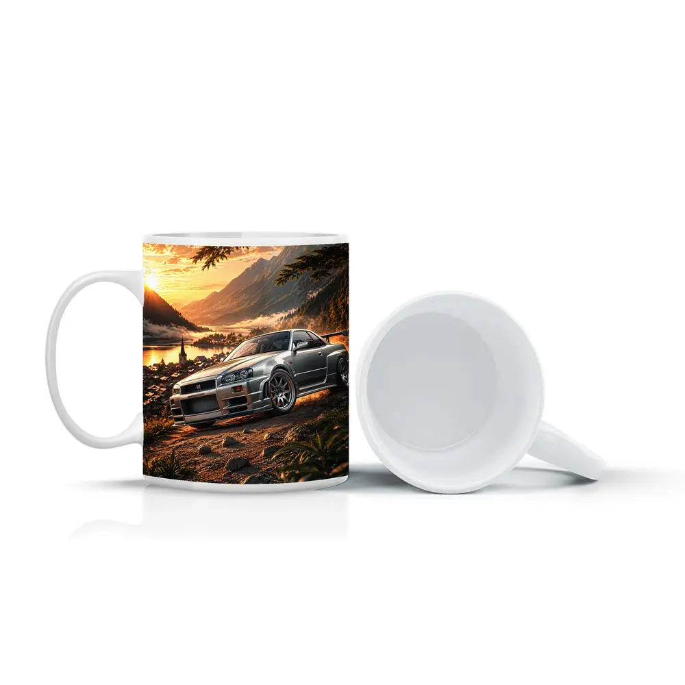 Nissan Skyline GT-R Silver Mountain Sunset – Mugs