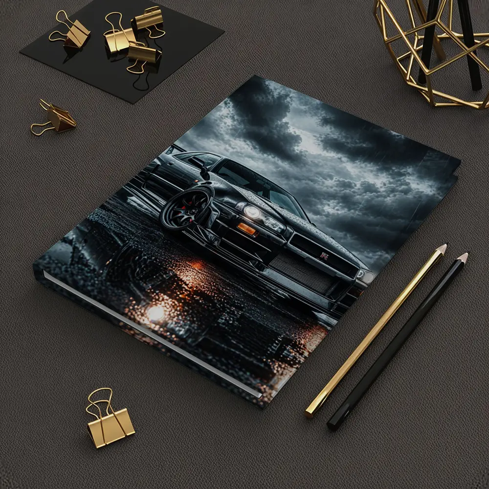 Nissan Skyline GT-R Black Rainy Storm – Notebooks