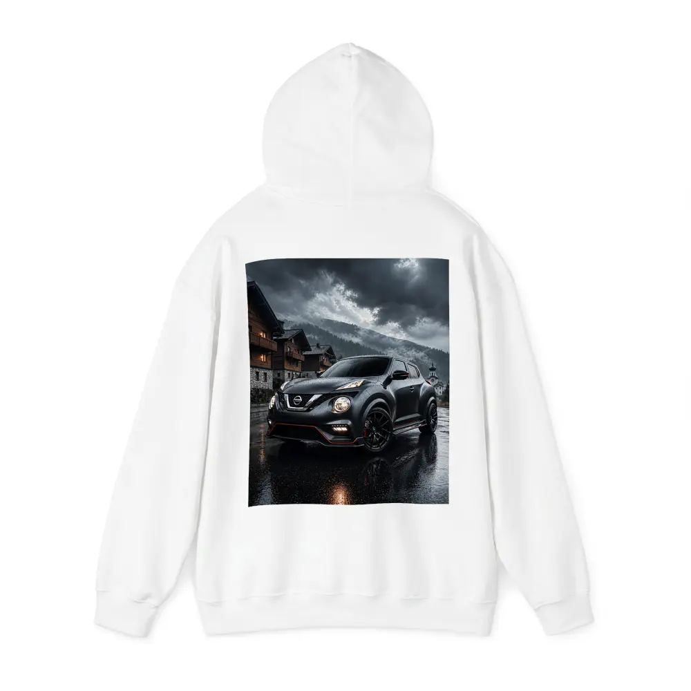 Nissan Juke Nismo Dark Rainy Mountain Village – Hoodies