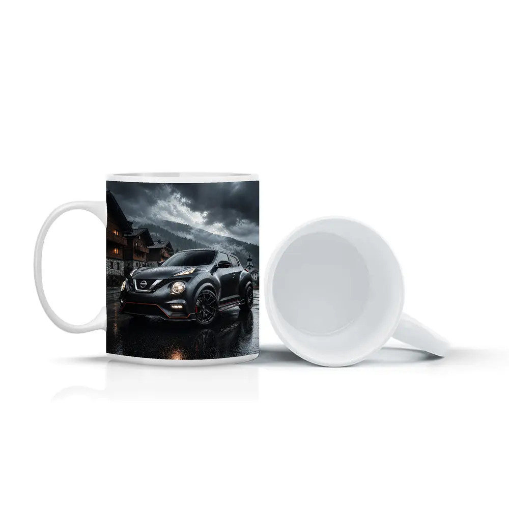 Nissan Juke Nismo Dark Rainy Mountain Village – Mugs