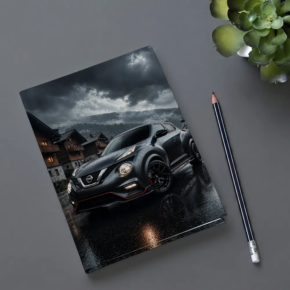 Nissan Juke Nismo Dark Rainy Mountain Village – Notebooks