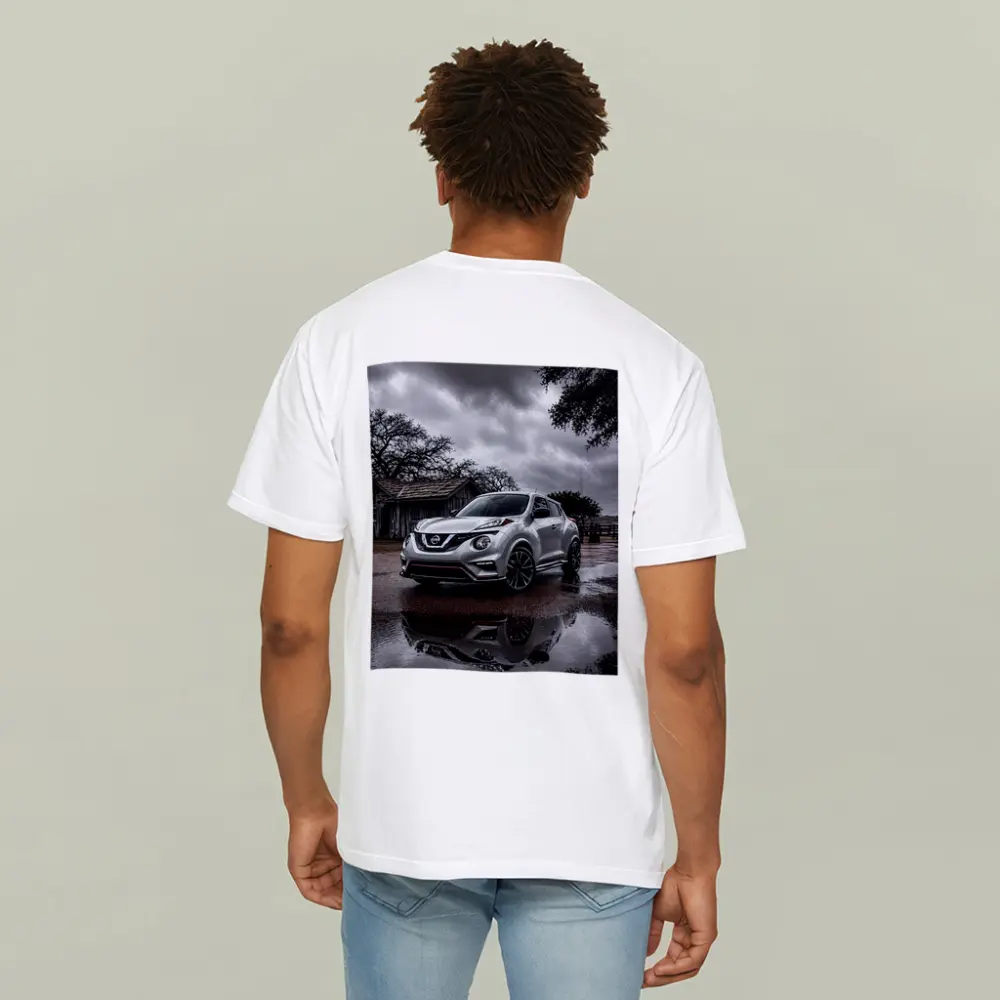 Nissan Juke Nismo Silver Rainy Rural Setting – T-Shirts