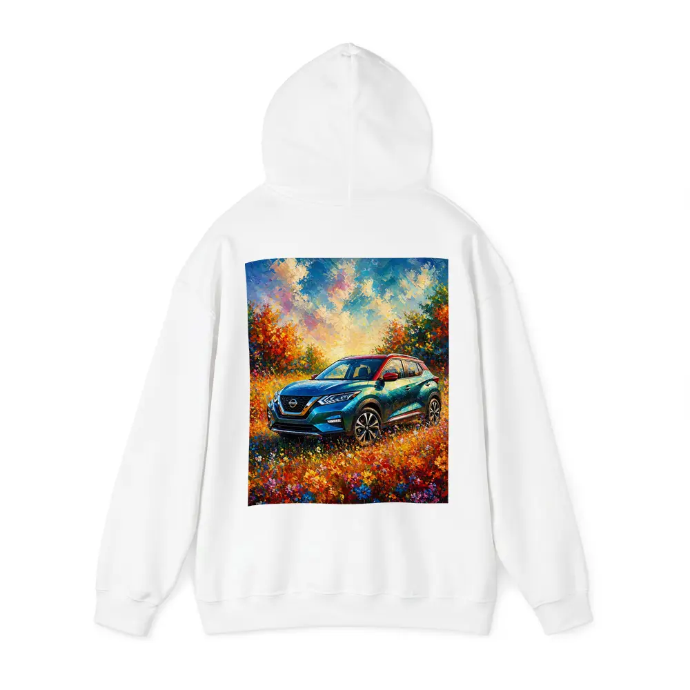 Nissan Kicks Oil Painting Colorful Flower Field – Hoodies