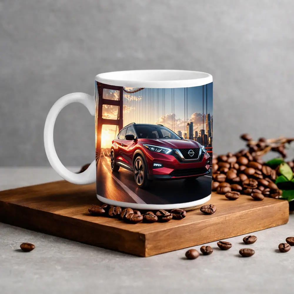 Nissan Kicks Red SUV Bridge City – Mugs