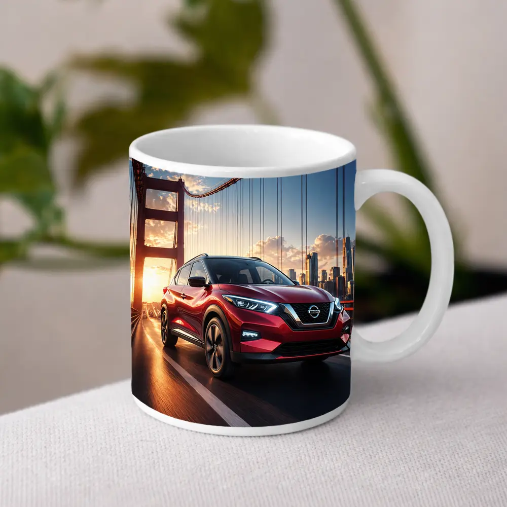 Nissan Kicks Red SUV Bridge City – Mugs