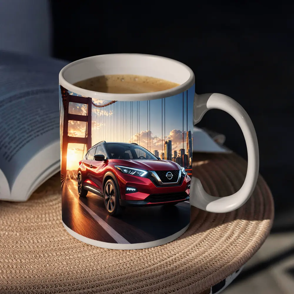 Nissan Kicks Red SUV Bridge City – Mugs