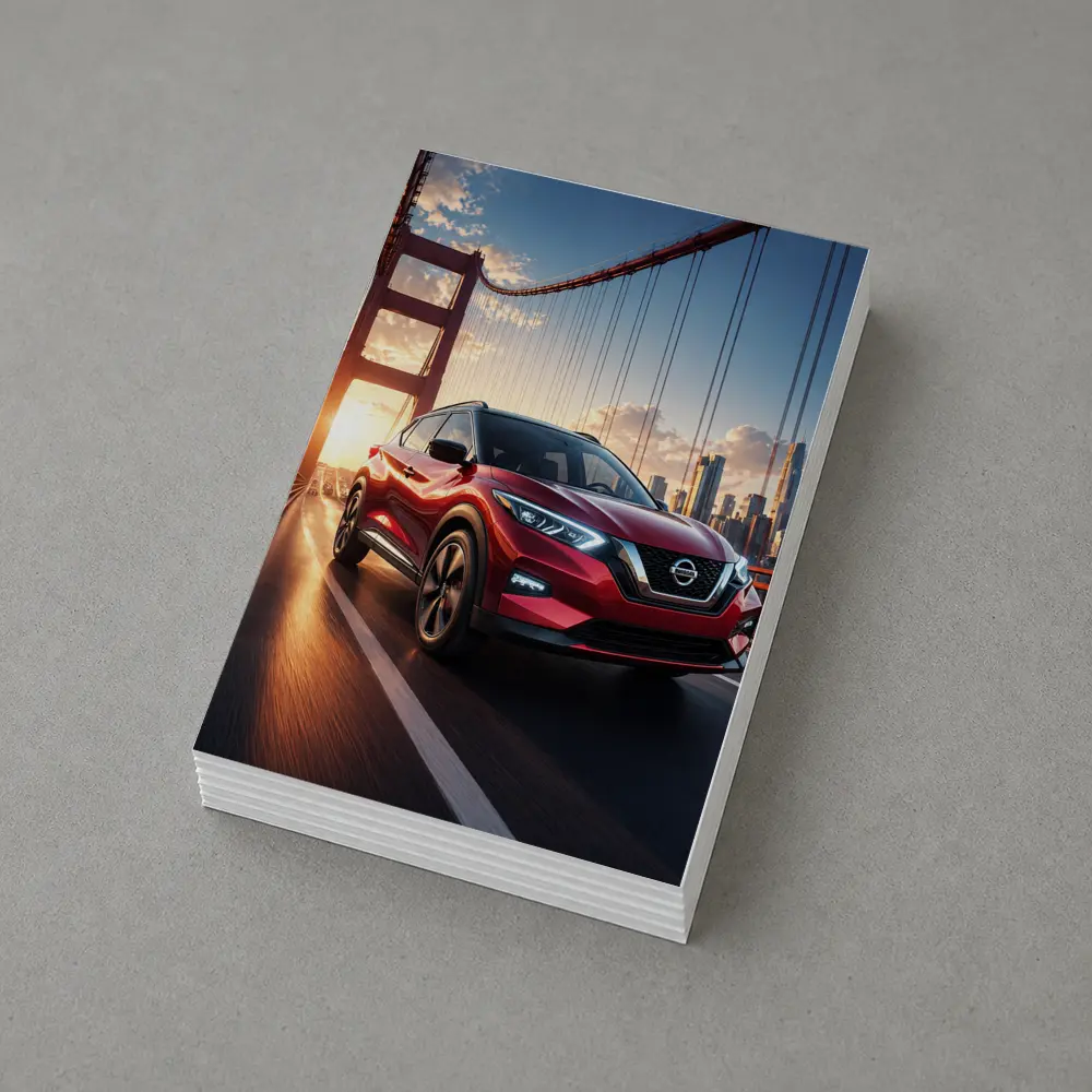 Nissan Kicks Red SUV Bridge City – Postcards