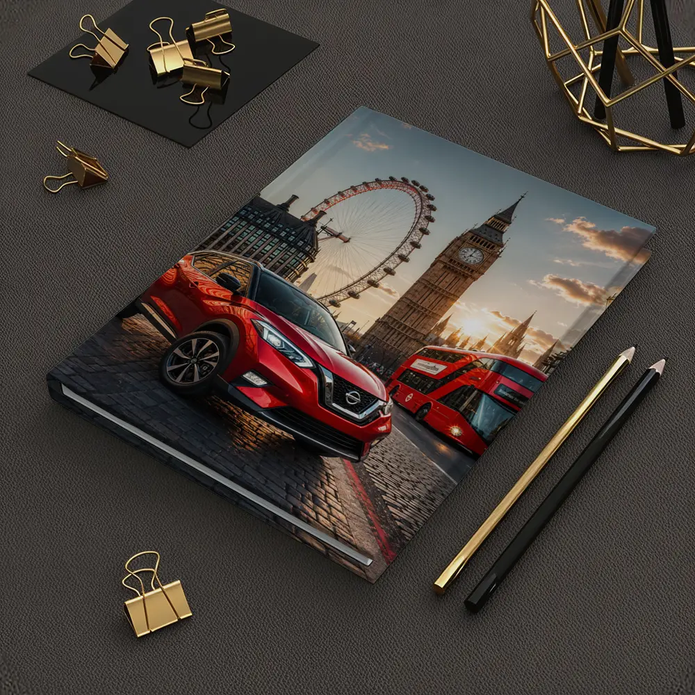 Nissan Kicks Red SUV London Sunset – Notebooks