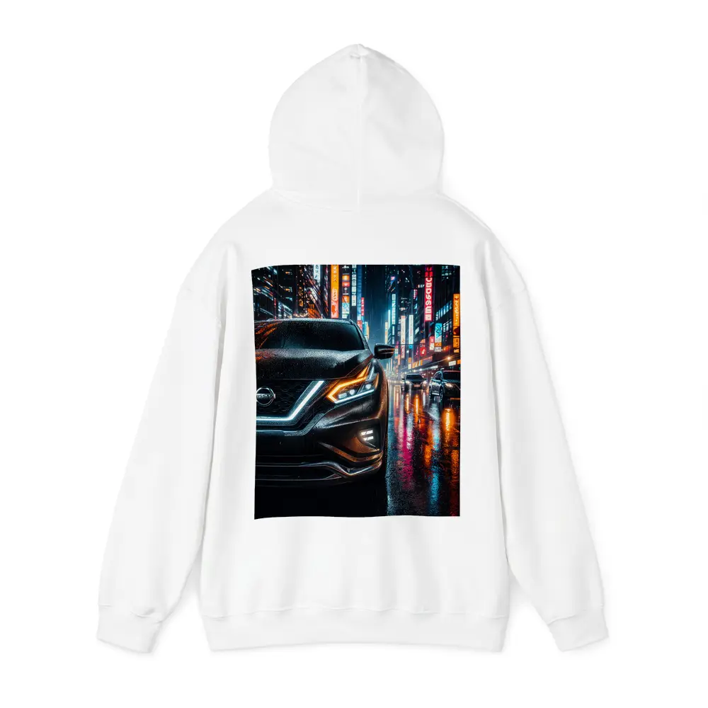 Nissan Murano Rainy Neon City Night – Hoodies