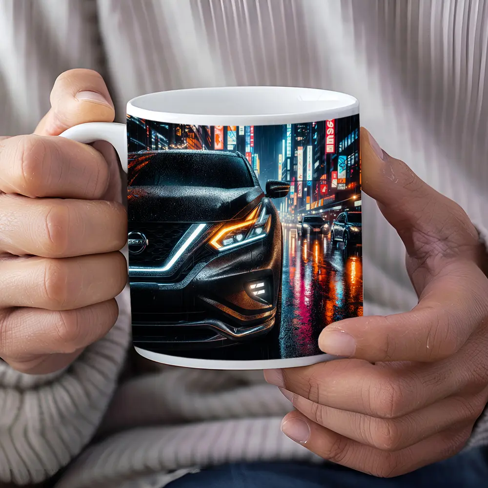 Nissan Murano Rainy Neon City Night – Mugs