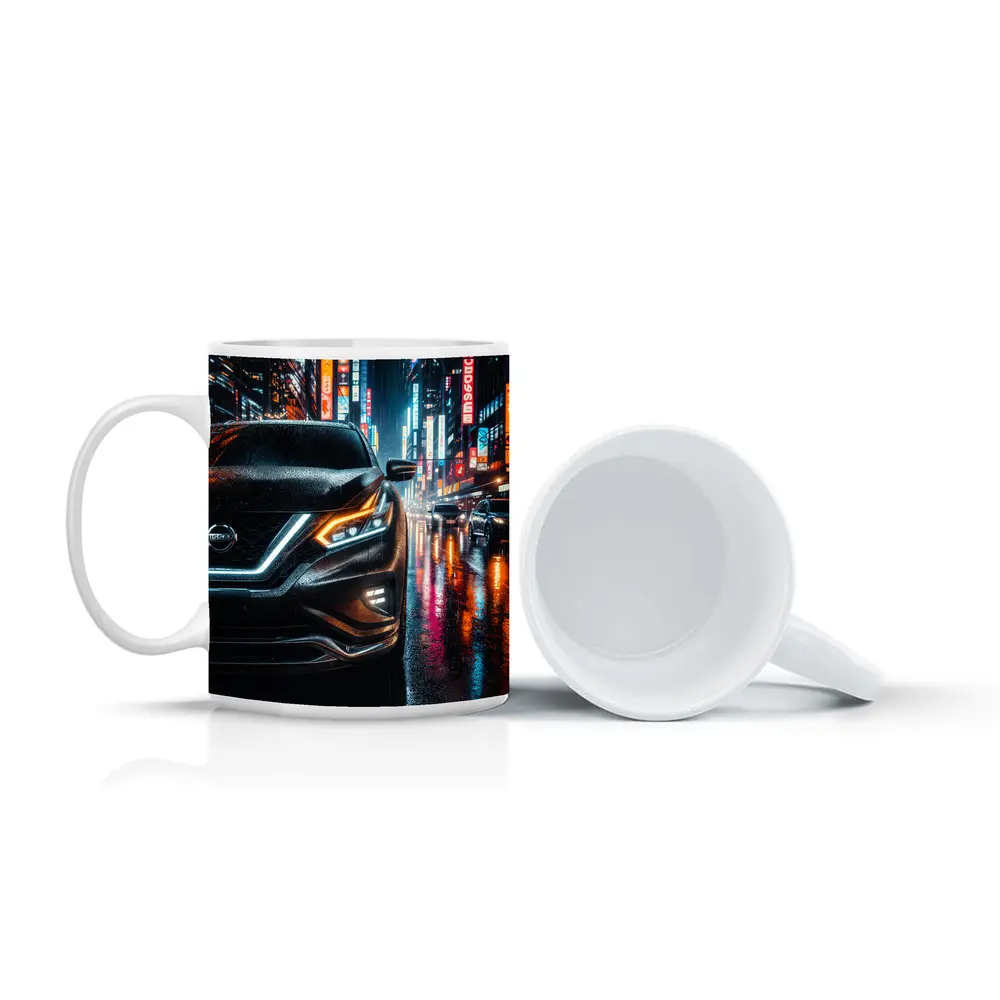 Nissan Murano Rainy Neon City Night – Mugs