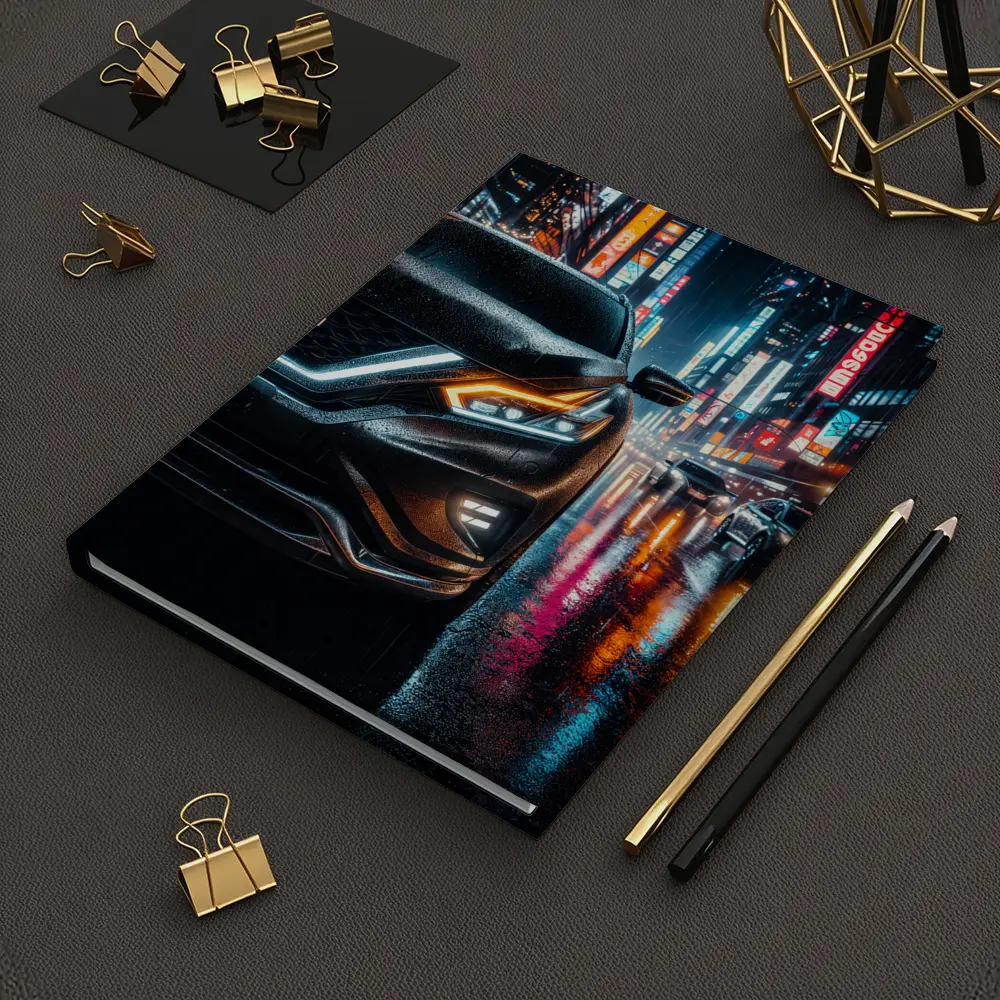 Nissan Murano Rainy Neon City Night – Notebooks