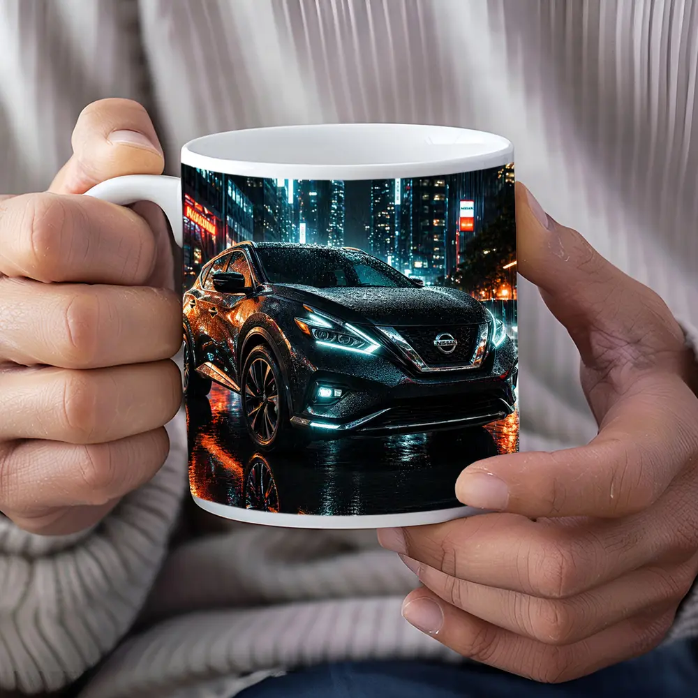 Nissan Murano Black Rainy City Night – Mugs