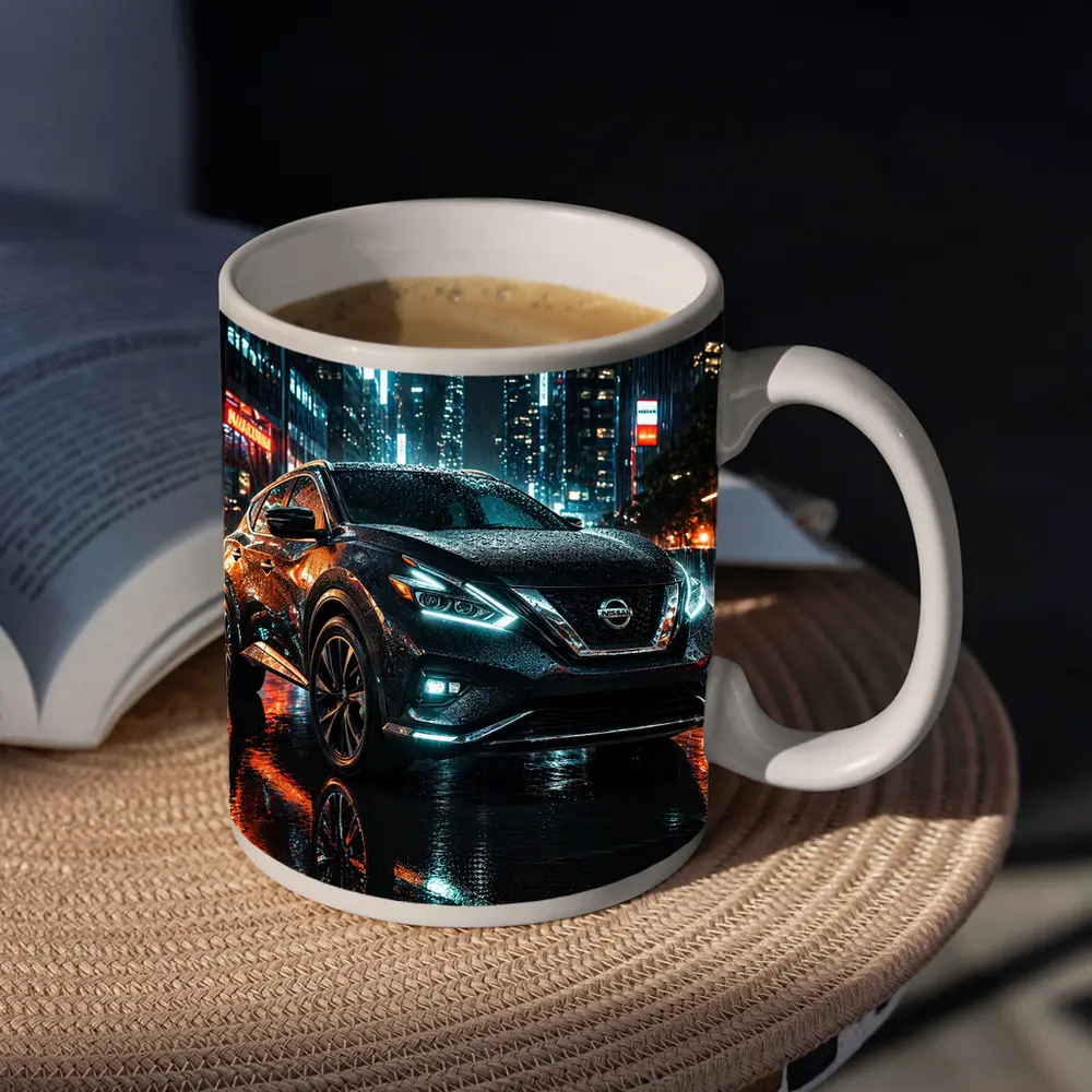 Nissan Murano Black Rainy City Night – Mugs
