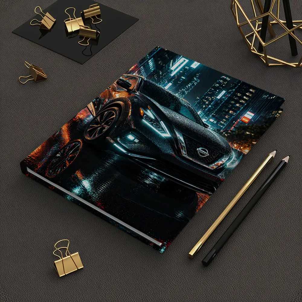 Nissan Murano Black Rainy City Night – Notebooks