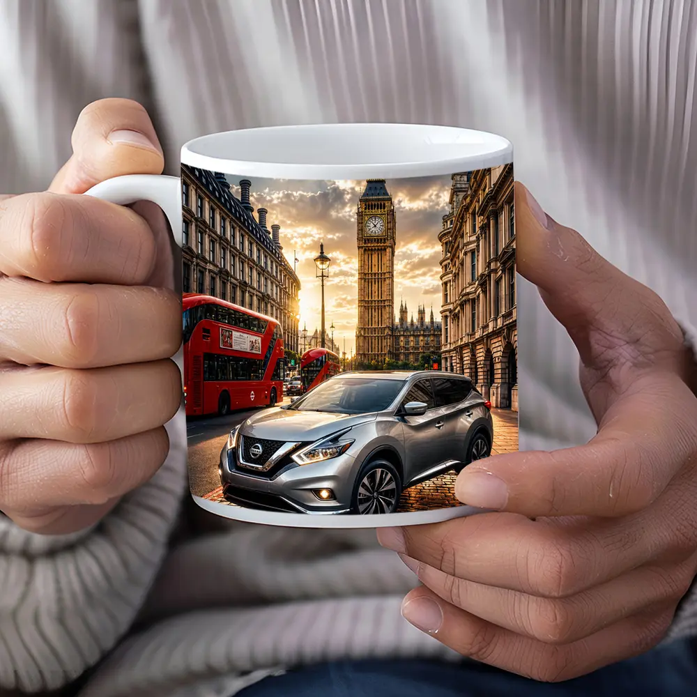 Nissan Murano Silver SUV London Big Ben – Mugs