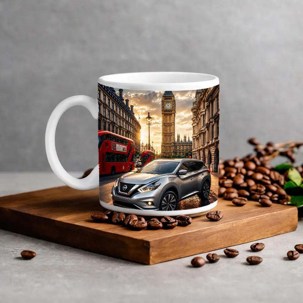Nissan Murano Silver SUV London Big Ben – Mugs