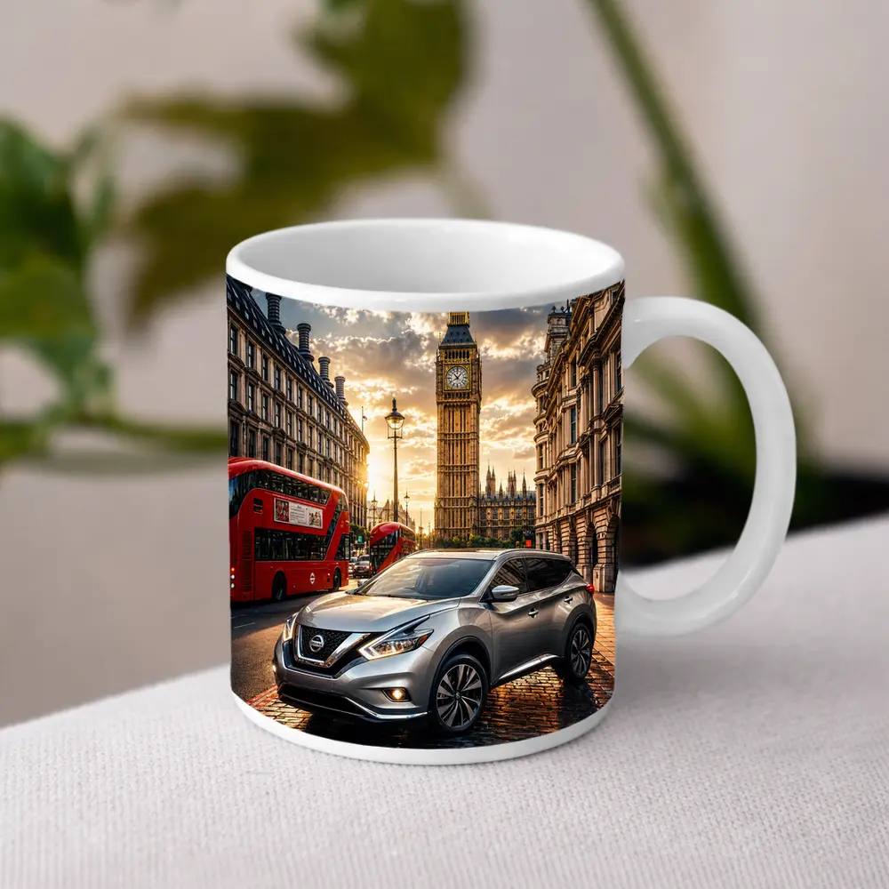 Nissan Murano Silver SUV London Big Ben – Mugs