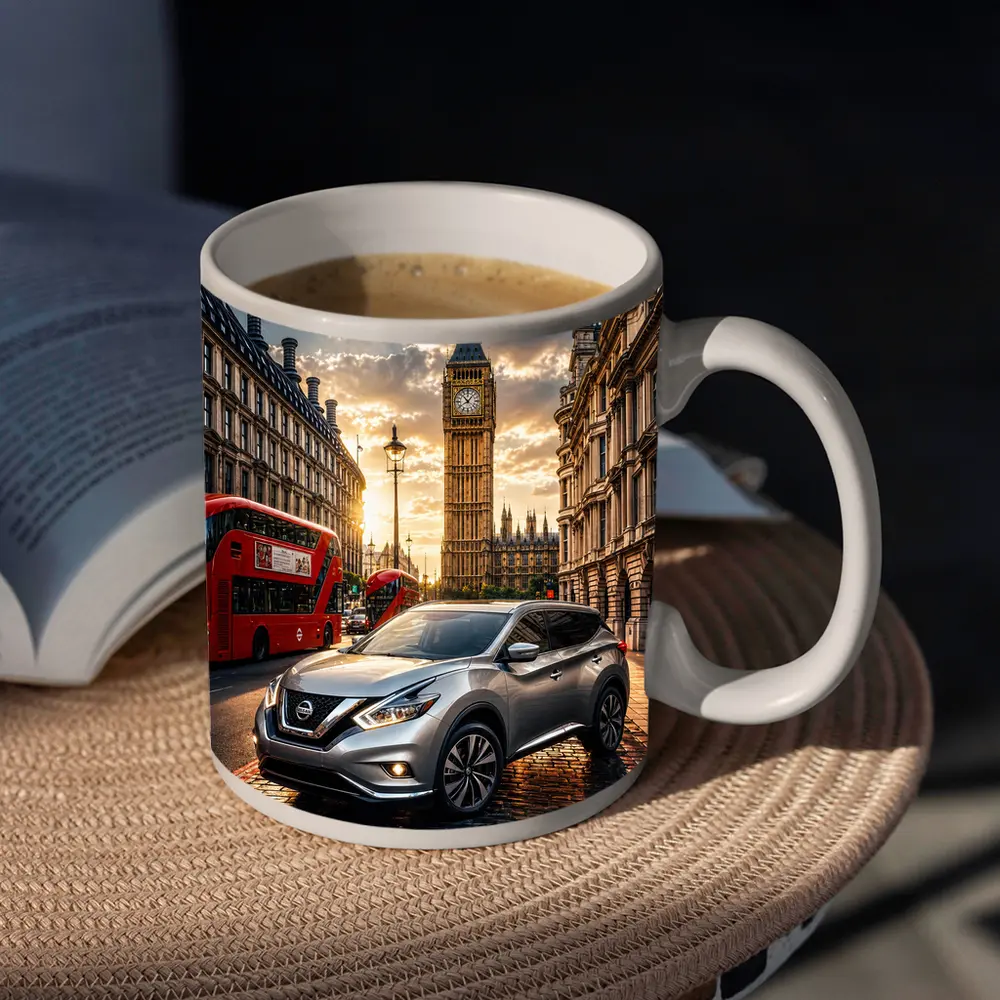 Nissan Murano Silver SUV London Big Ben – Mugs